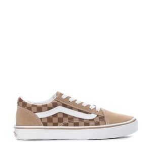 Kids Vans - Checkered Brown and White